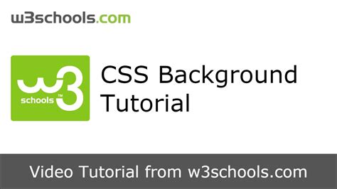 css w3 schools|CSS background.
